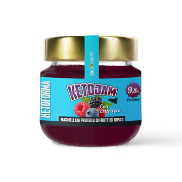 KetoJam Marmellata ketogenica 220gr - KETOFORMA - Frutti di Bosco