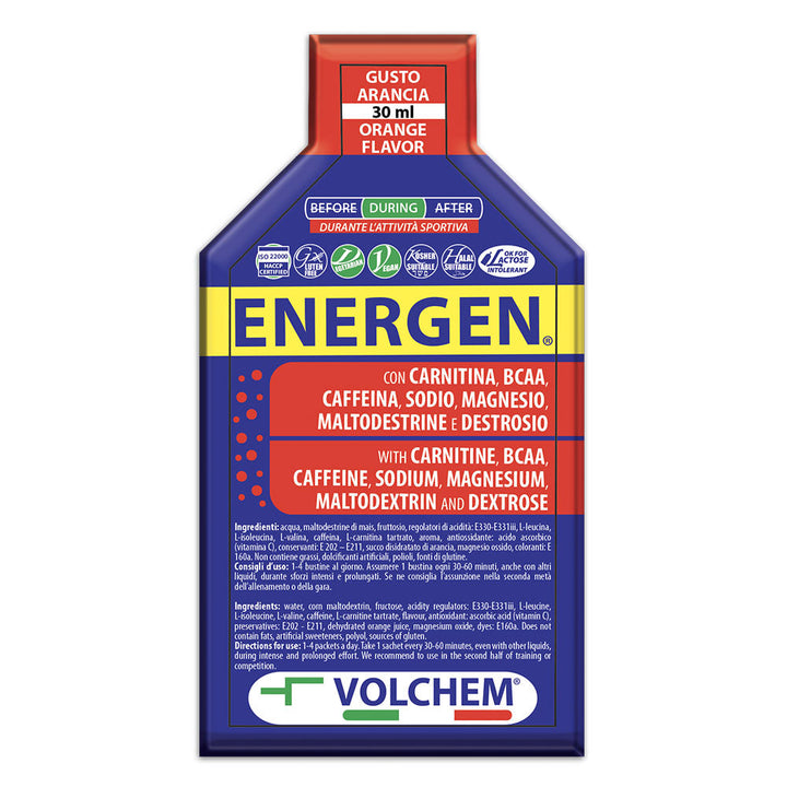 ENERGEN 30ml Gel Energetico - VOLCHEM - ORANGE