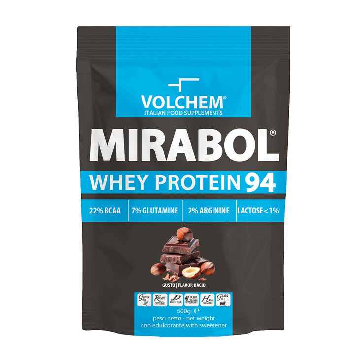 MIRABOL ® WHEY PROTEIN 94 - sacchetto da 500 g ( proteine del siero del latte ) - Volchem - Bacio
