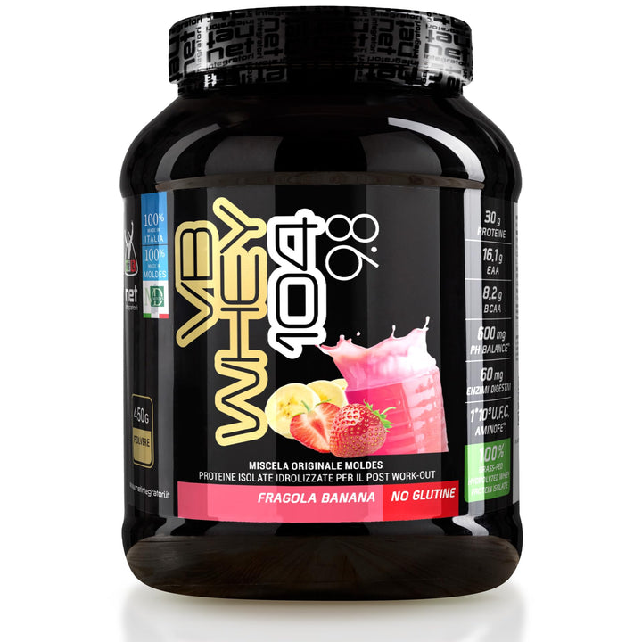 VB WHEY 104 9.8 450gr - NET - Banana e Fragola