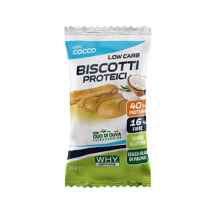 Biscotti Proteici 30g - WHY NATURE Cocco