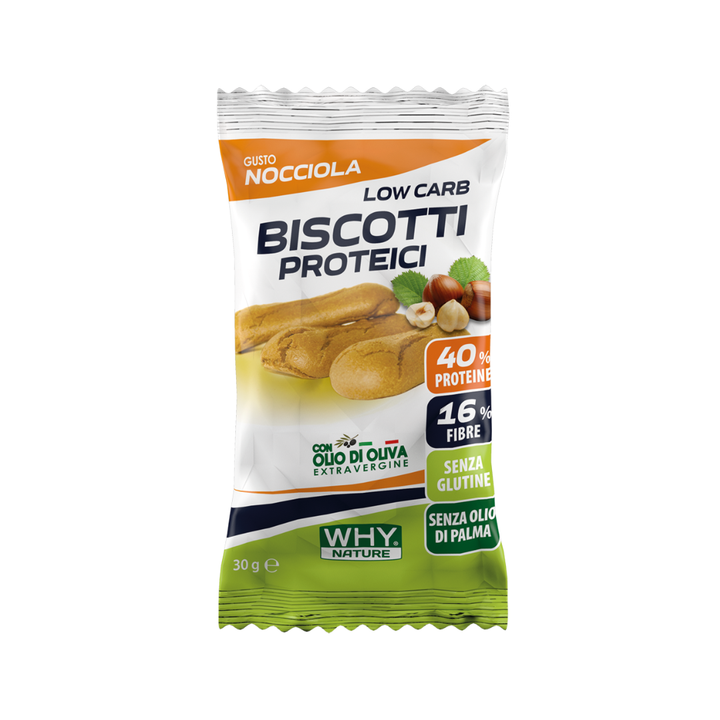 Biscotti Proteici 30g - WHY NATURE NOCCIOLA