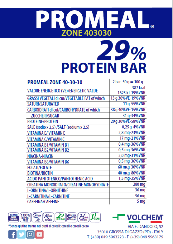 PROMEAL ® ZONE 40-30-30 - VOLCHEM - Yogurt