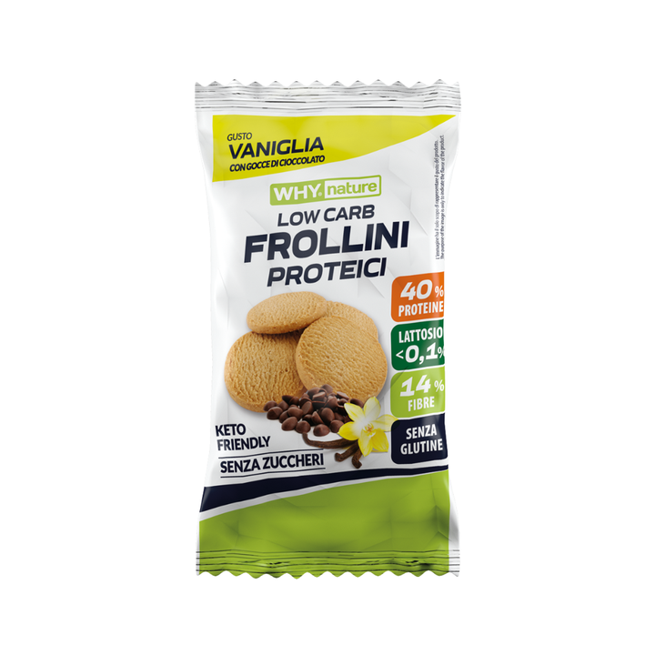 Frollini Proteici 30g - WHY NATURE vaniglia con gocce di cioccolato