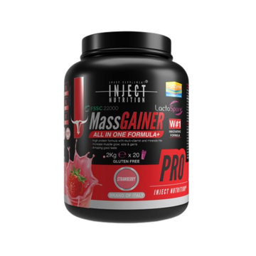 Mass Gainer Pro 2kg - INJECT Fragola