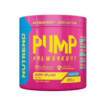 Pump Pre-Workout 225g - NUTREND - BERRY SPLASH