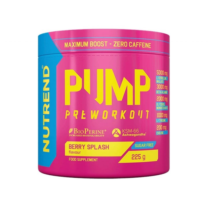 Pump Pre-Workout 225g - NUTREND - BERRY SPLASH
