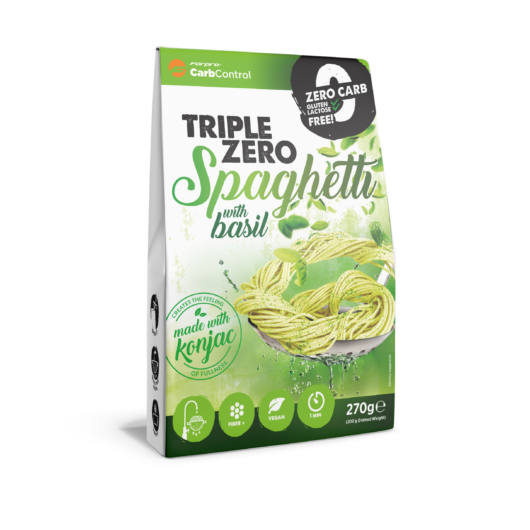 TripleZero Spaghetti with basil 270 g - FORPRO