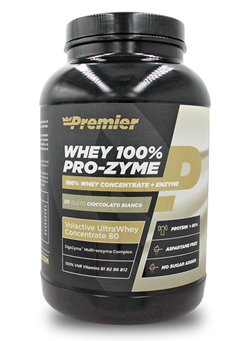 WHEY 100% PRO-ZYME 900GR - PREMIER - Cioccolato Bianco