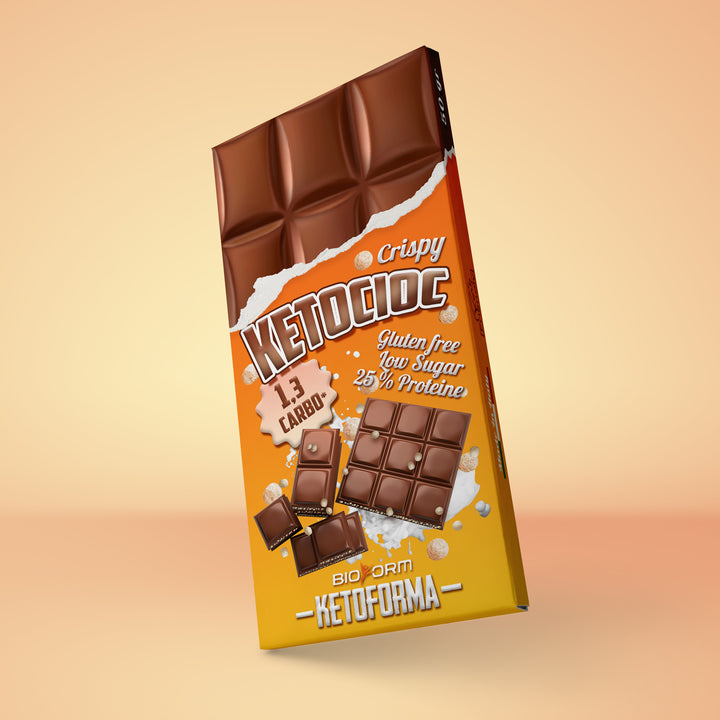 KETOCIOC Tavoletta di cioccolato keto 50g - KETOFORMA - Cioccolato Crispy