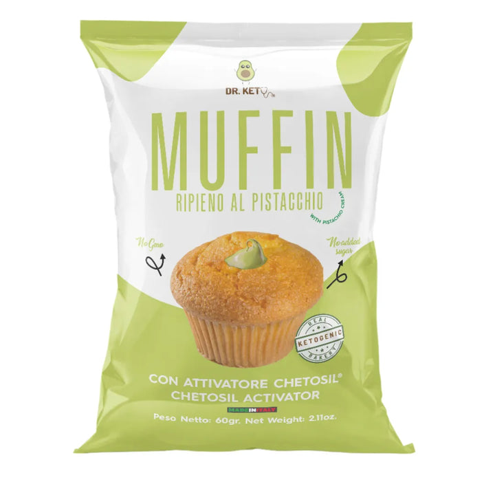 Muffin ripieno di crema al pistacchio - DR KETO