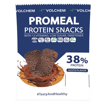 PROMEAL ® PROTEIN SNACKS 38% ( snack proteico ) 37,5g - VOLCHEM - White Chocolate