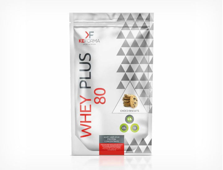 Proteine Whey Plus 80 (900GR) - KEFORMA - Cioccolato Biscotto